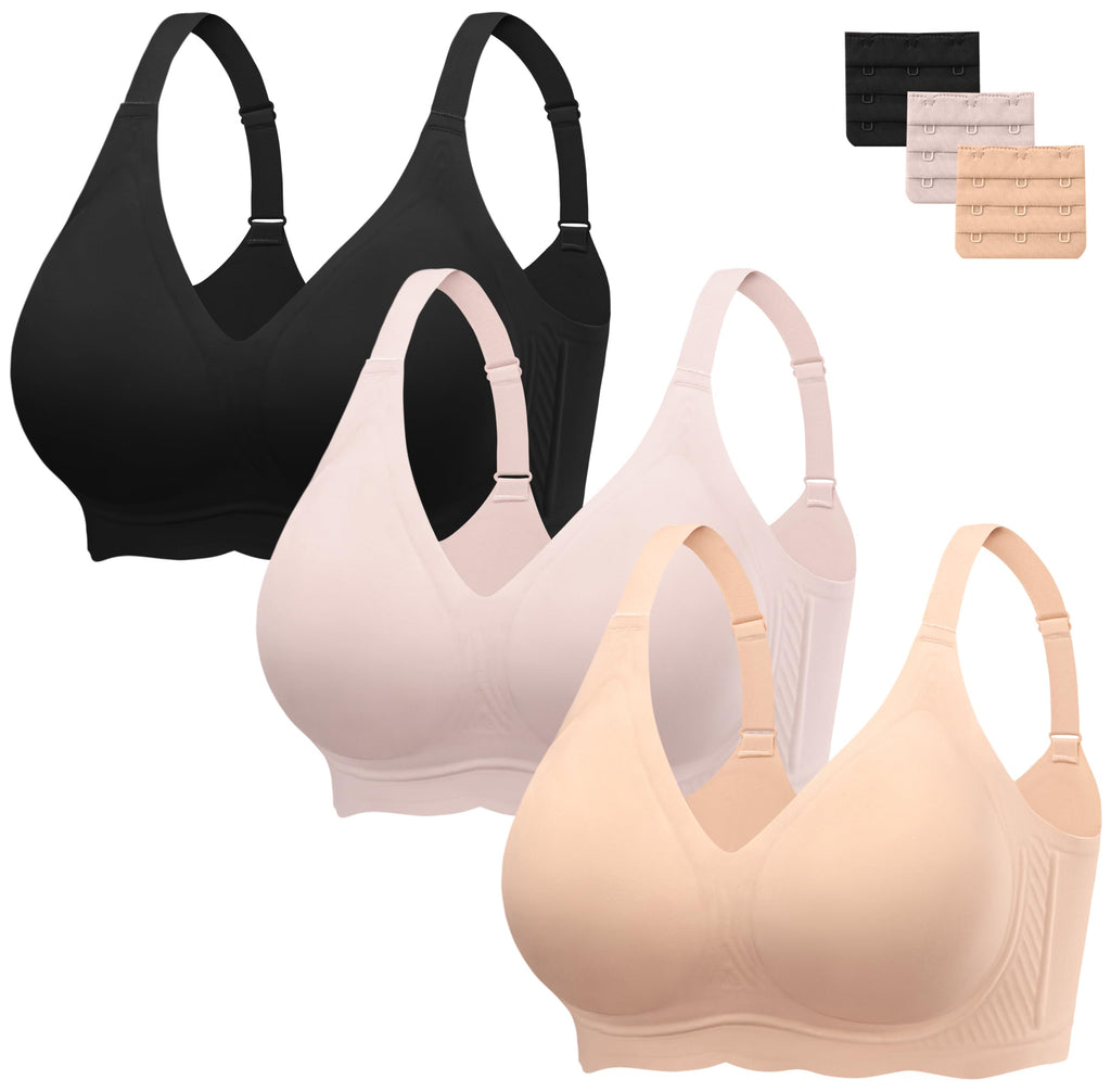 habibee Wireless Jelly Bras for Women Comfortable Push Up Bra No Underwire