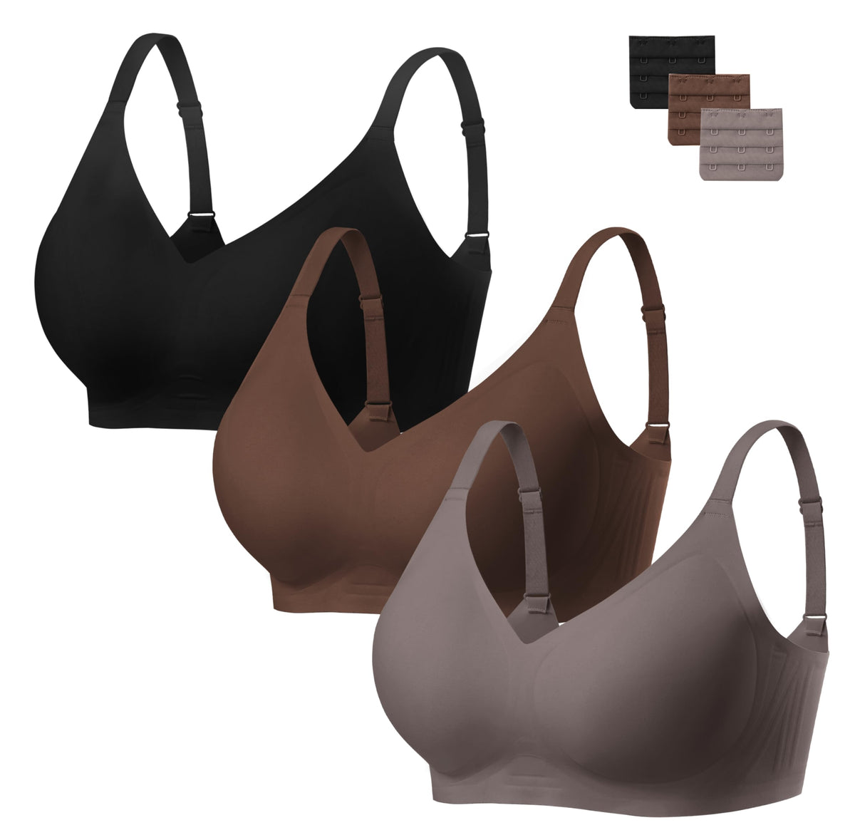 habibee Wireless Jelly Bra for Women Comfort Seamless Full Coverage Bras